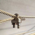 Clip de corde métallique galvanisée
